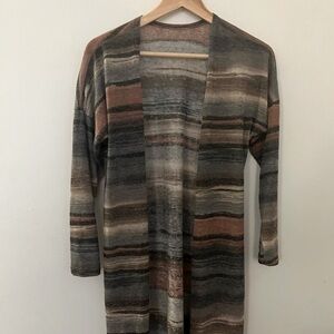 Open Lightweight Cardigan | Multicolor, Bohemian Southwestern